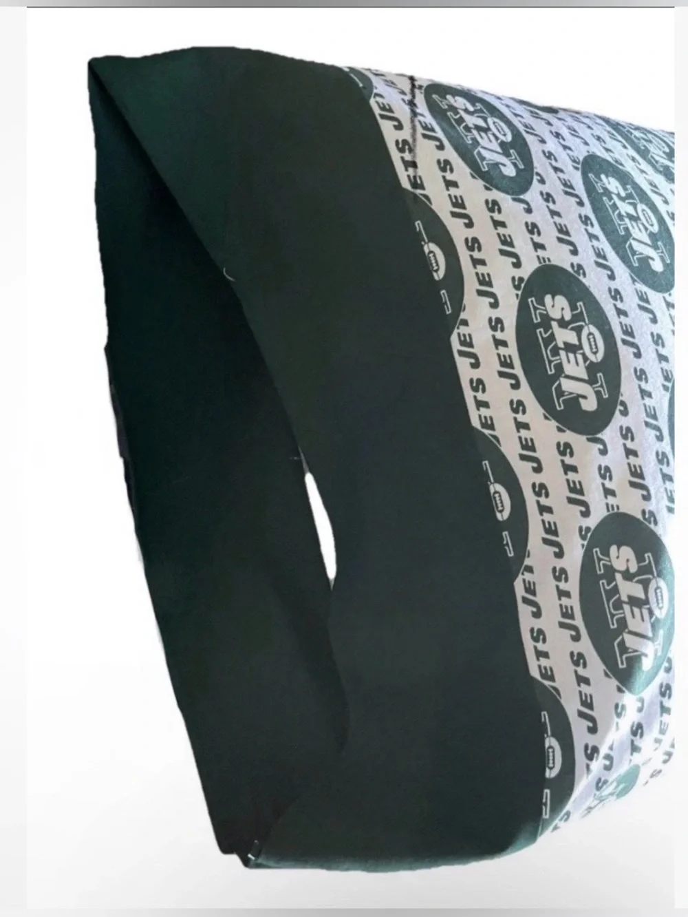 Handmade NY Jets Pillowcase & Football Pillowcase Set Fan Bedding Lot